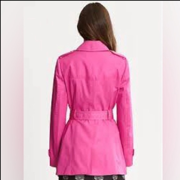 Banana Republic Women's Pink Belted Coat - Picture 3 of 8